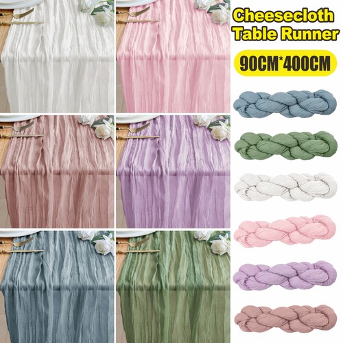 Cheesecloth table runner cloth - cheesecloth,