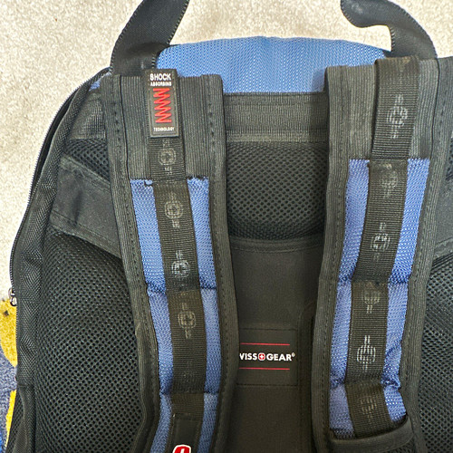 Swissgear black blue backpack - swissgear, black/blue