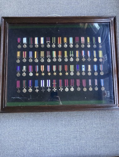 Miniature medal display case - miniature,