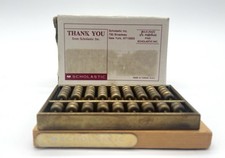 Vintage Mini Brass Abacus