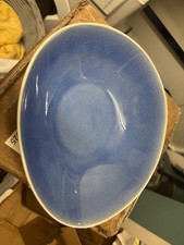 4 X New Fairmont & Main Vie Naturally Blue Oval Soup Bowls