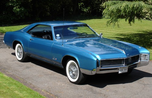 1966 buick riviera blue poster - 1966,