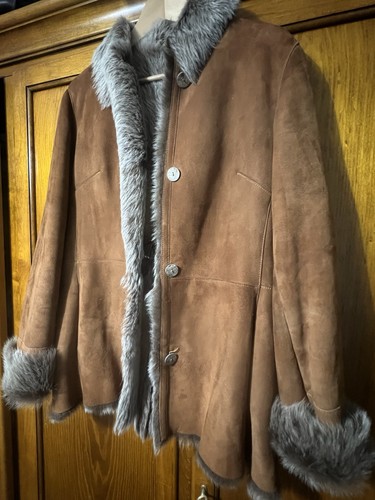 Ladies shearling jacket size - shearling,