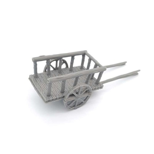 Wooden farm cart lotr - cart,