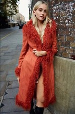 Amazing Orange Afghan Coat