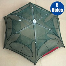 Fishing Bait Trap Crab Net Crawdad Shrimp Cast Dip Cage Fish Minnow Hot UK