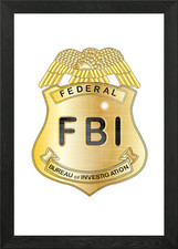 FBI Badge Framed Wall Art