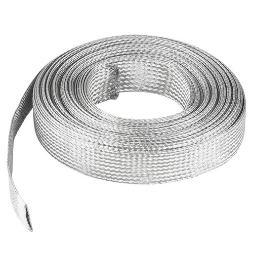 Flat shield braided ground - shield,