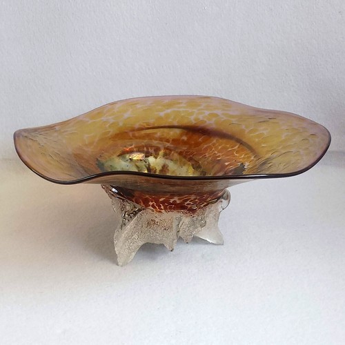 Hand blown gold red art - hand,