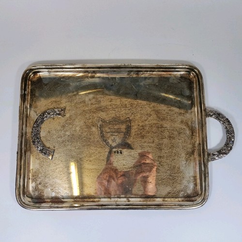 Vintage silver plated tray - vintage,
