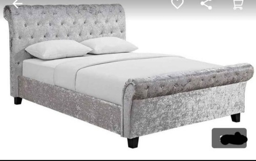 Sleigh bed frame double - bed,