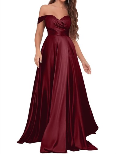 Evening gowns satin off - gowns,