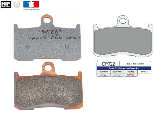 Set front brake pads - front,