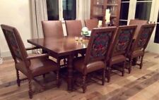 Spanish Style Barley Twist Dining-Custom Upholstered