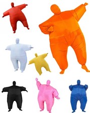 Adult Inflatable Suit Fat Suit Costume Fat Chub Sumo Blow Up Fancy Dress Costume