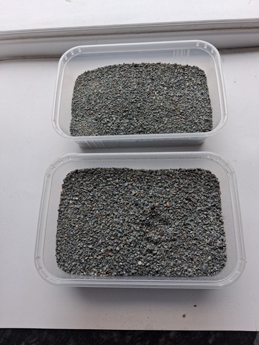 Model railway track ballast - model,