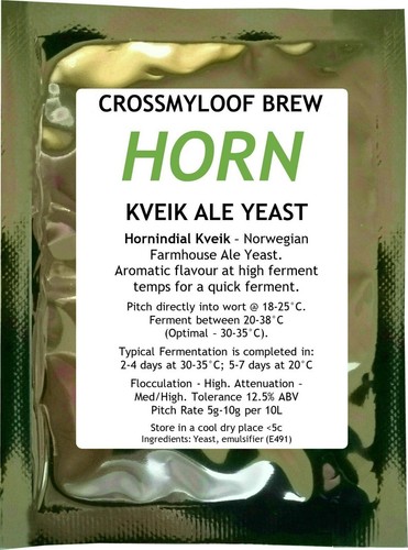 Kveik beer yeast hornindial - beer,