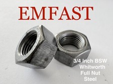 3/4 BSW Hexagon Full Nut Steel