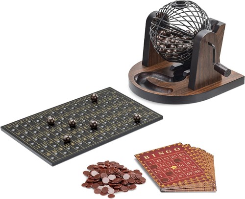 Wooden bingo game lotto - wooden, for