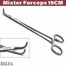 MIXTER Hemostatic Forceps Curved 19CM SERRATED Surgical Instruments Stainless