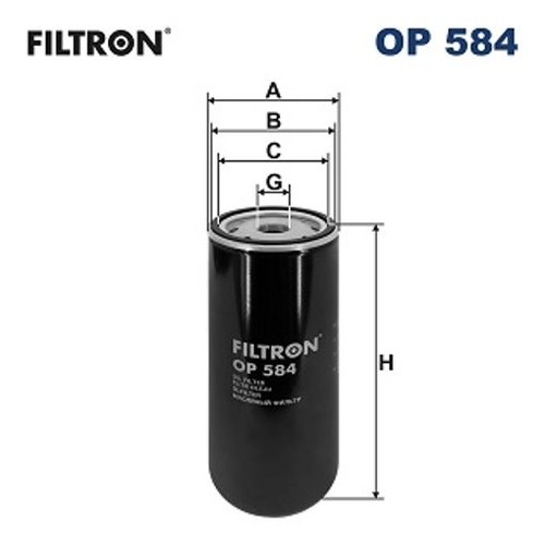Fits filtron 584 oil - op,