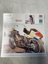 Norton 750 Monocoque JPS 1973 Data Sheet Collectible Motorcycle Atlas