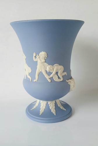 Wedgwood jasper blue - wedgwood, vase