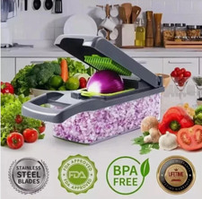 Vegetable Chopper Slicer Dicer Cutter Peeler Mandoline Fruit Salad Tool 16 in 1