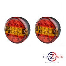 2x GENUINE TRUCKLITE RUBBOLITE 810/51/00 LED HAMBURGER STYLE REAR LAMP INDICATOR