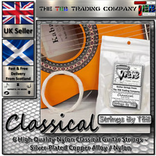 Classical Guitar Strings - 6 High Quality Nylon Classical Guitar Strings - UK
