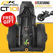POWAKADDY 2025 CT10 GPS STANDARD LITHIUM ELECTRIC GOLF TROLLEY +TRAVEL COVER