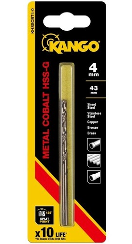 4mm drill bit kango cobalt - kango, hss