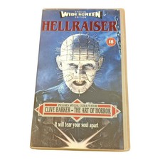 Hellraiser VHS Video 1987 Wide Screen Edition Clive Barker Horror