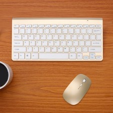  2.4G Mini Keyboard Wireless Keyboard Ultra-thin Keyboard with Mouse for Home