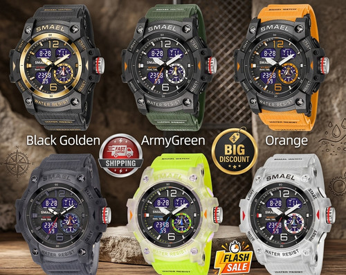 Mens shock style watch - mens,