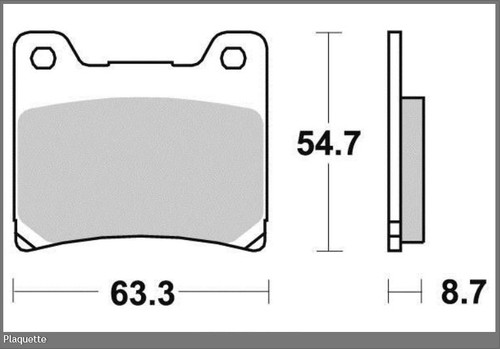 Set rear brake pads - of,
