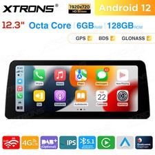 12.3" HD Android 13 6GB+128GB Car Stereo GPS Car Play 4G For BMW 5er E60 E61 CIC