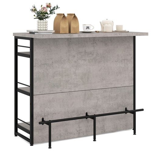 Kitchen island industrial home - kitchen,