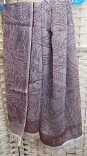 VERSACE Wool Scarf In Taupe -