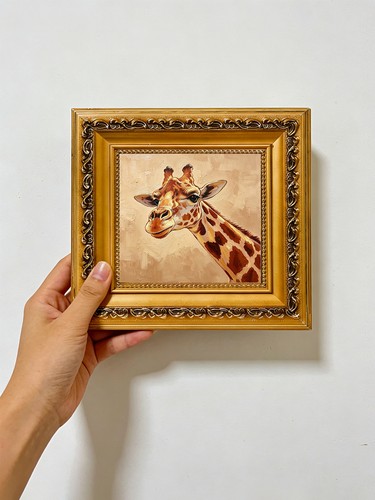 Soft giraffe portrait - soft,
