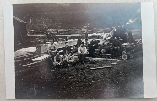 Postcard photo sawyers steam - sawyers,,