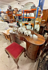 Antique 1930s Art Deco Walnut