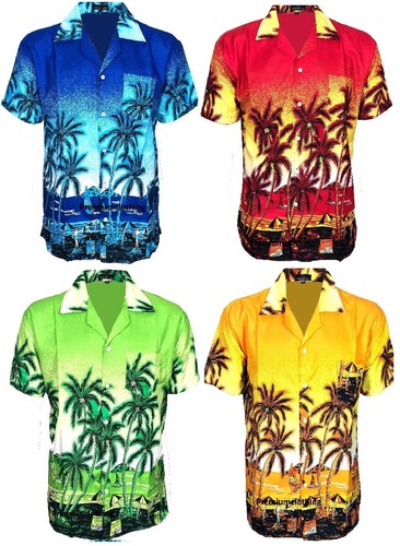 Mens hawaiian shirt stag - hawaiian, do