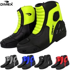 Motorcycle Sports Short Boots Motorbike Leather Adventure Ankle Shoes Racing CE