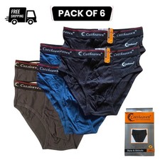 PACK OF 6 Mens Briefs Slips