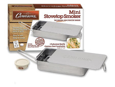 Camerons Mini Stovetop hot smoker - Perfect for hot smoking fish, meat and veg.