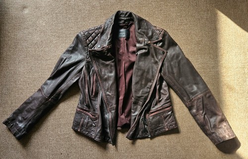 Allsaints womens brown quilted - allsaints,