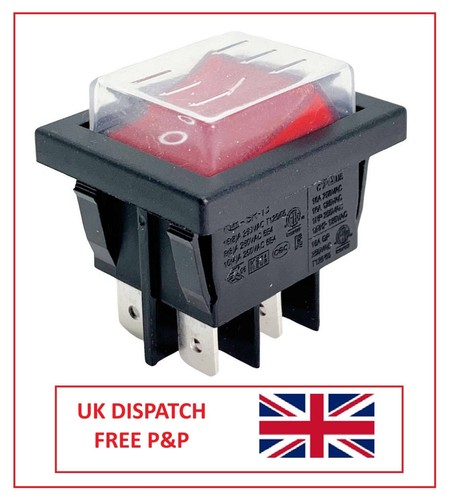 Red rocker switch - switch, water