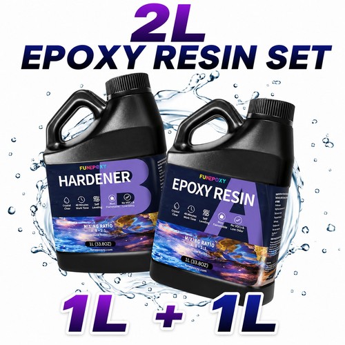 Epoxy resin kit crystal - 2l,
