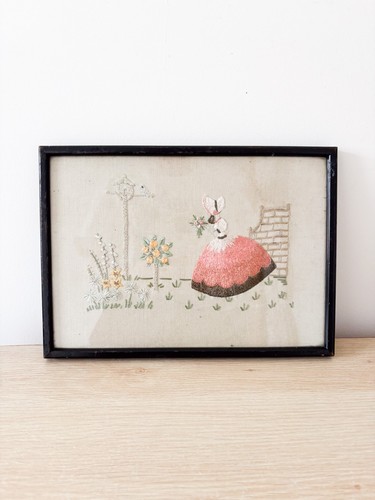 Crinoline lady embroidery - crinoline,